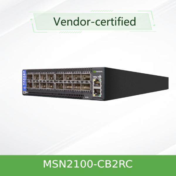 Buy EDR Nvidia Mellanox Spectrum Based 100gbe 1u Open Ethernet Switch with Cumulus Linux MSN2100-CB2RC 16 Qsfp28 Ports at wholesale prices