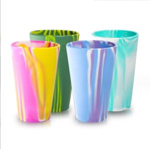 Drinkware Type Cups Saucers 14oz Unbreakable Silicone Stemless Wine Glass Cup