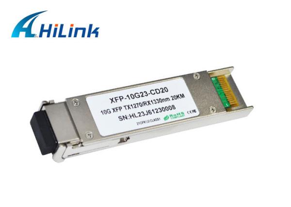 Single XFP Optical Module Transceiver Gigabit Ethernet -14dBm Receiver