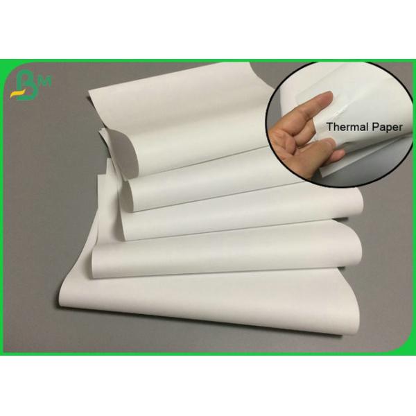 Buy 35Inch 47Inch Roll 65GSM 70GSM 80GSM White Thermal Paper Roll For Logistics label at wholesale prices