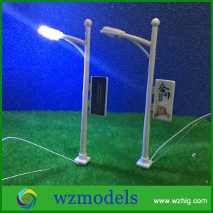 Quality scale LED Street Garden Park Single Head Lights Lamppost Model Layout N Scale 1/200 for sale