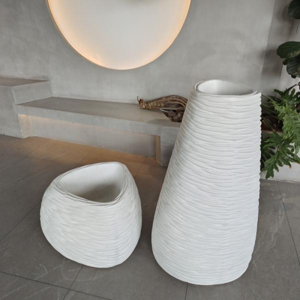 Fiberglass Large Resin GRP Planter Box For Garden Indoor And Outdoor Decor