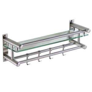 Morden Bathroom Hardware Accessories Rectangular Rack Wall Mounted