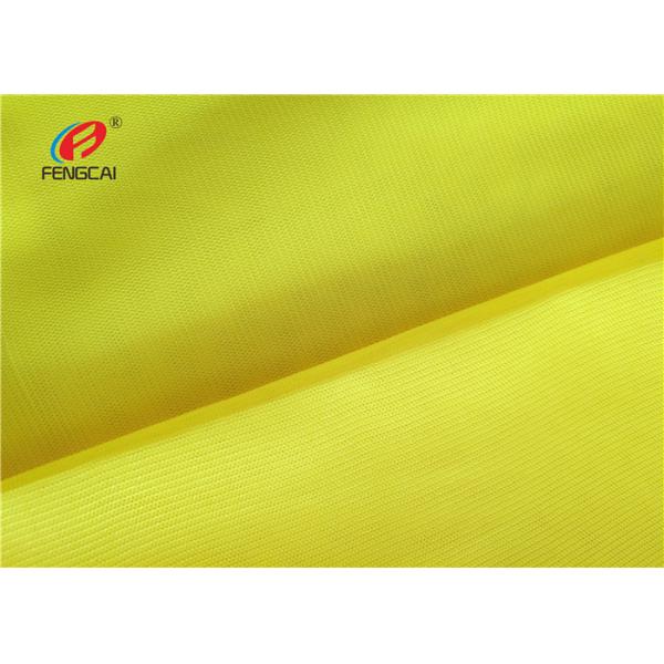 100gsm Yellow orange 100% Polyester Oxford Fluorescent Material Fabric For Safety Wear