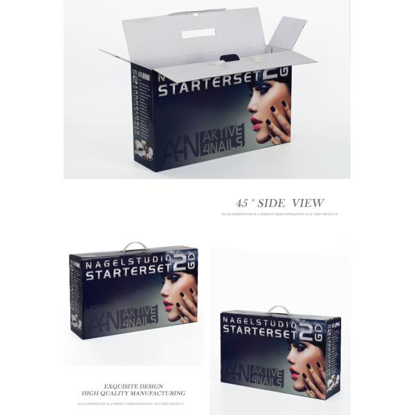 Durable Corrugated Packaging Box With Plastic Handle , cardboard boxes for packing