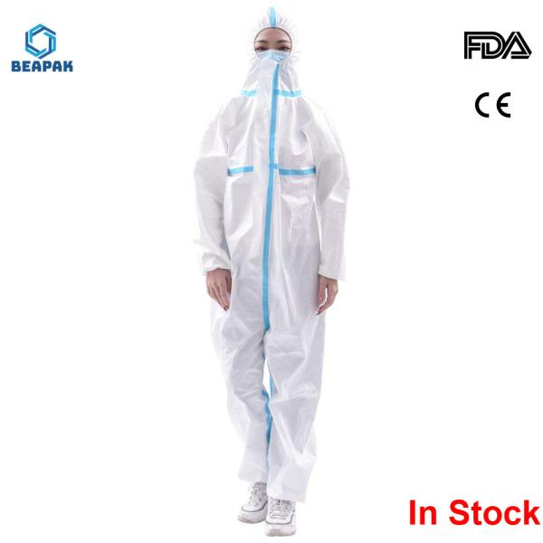 Buy Breathable Disposable Protective Suit , Disposable Coverall Suit  Moisture Proof at wholesale prices
