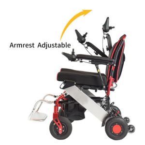 China Lightweight Folding Electric Wheelchair With Brushless Motor on sale