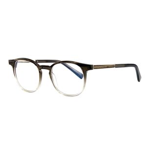 PC Lens Unisex Round Acetate Glasses