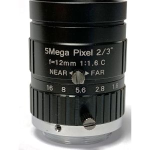 Mono Focal 2/3" 12mm F1.6 5MP Machine Vision Camera Lenses