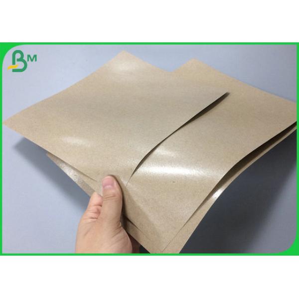 80g + 15g PE Unbleached Coated PE Kraft Paper To Fresh Meat Wrapping 