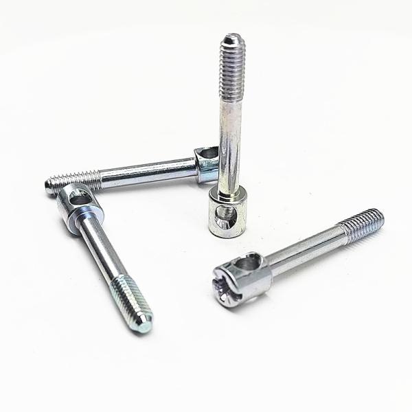 Precision Slotted Capstan Captive Screws DIN 404 ISO-Compliant Threaded Fasteners In Stainless Steel Titanium Custom Materials