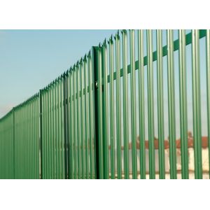 CE Assault Resistant 1.8m Steel Palisade Fencing Long Lasting
