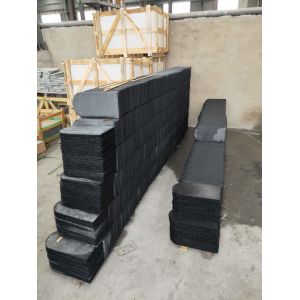U Shape Roofing Paving Slate Culture Stone Tiles Natural Black