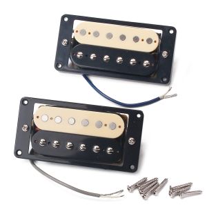Double Coil Pickups Zebra Humbucker Pickup Vintage Magnet LP Guitars Black Cream Cover