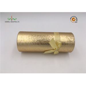 Recycled Cylindrical Cardboard Tubes / Brown Kraft Paper Tube Packaging