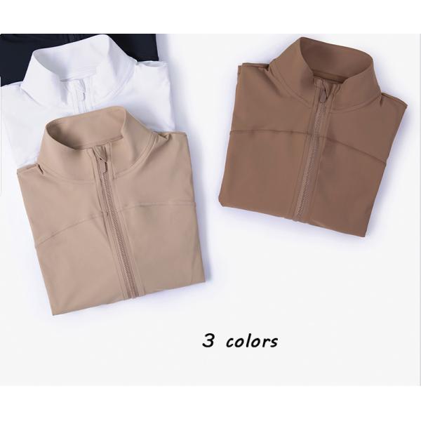 Quick Dry Long Sleeve Horse Riding Jacket Pockets Full Zipper S XL Size