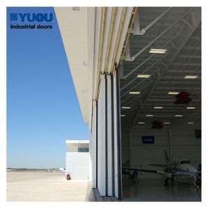 Automatic Sliding Airplane Hanger Doors Steel 23DB Noise Proof Customized