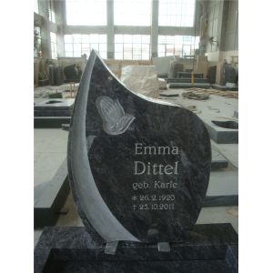 European style india red rose carved headstones for graves