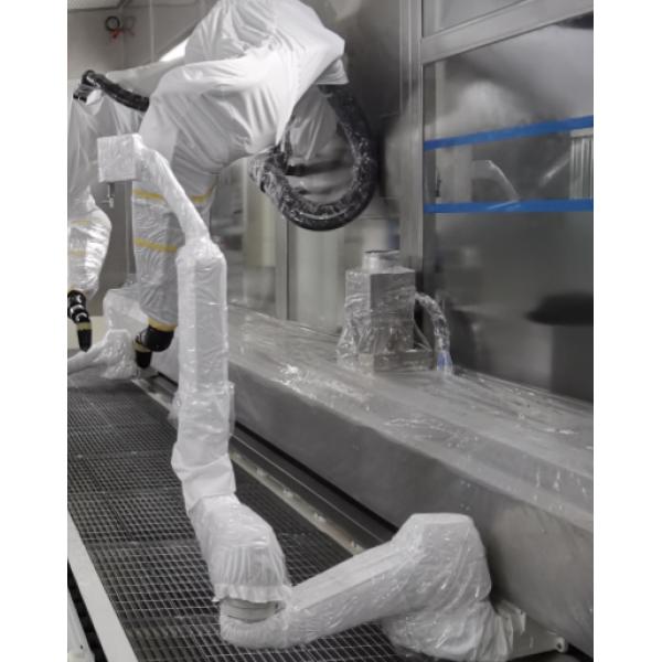ABB Robot Cover Protection Clothing Fireproof In Automobile Factory Paint Workshop