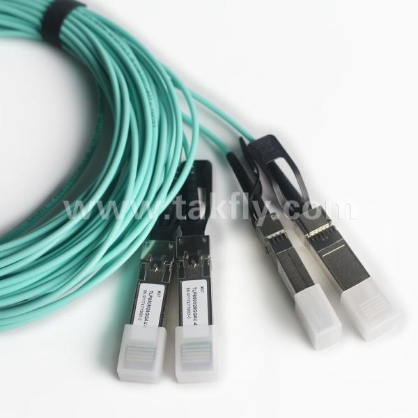 100Gb/s QSFP28 To 4x SFP28 Breakout Active Optical Cable AOC Cable Fast Data