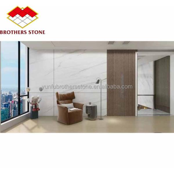 Natural Stone Cut-To-Size Foshan Greek Jazz White Marble Slab with Polished Finish