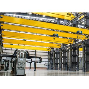 Quality Single Girder Overhead Bridge Crane European Standard With Electric Hoist for sale