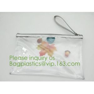 Packaging Bag Customized PVC Zipper Bag,frosted slider transparent k water proof