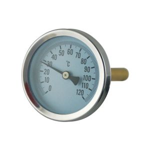 63mm 100mm 80mm Bi Metallic Thermometer Stainless Steel Bezel