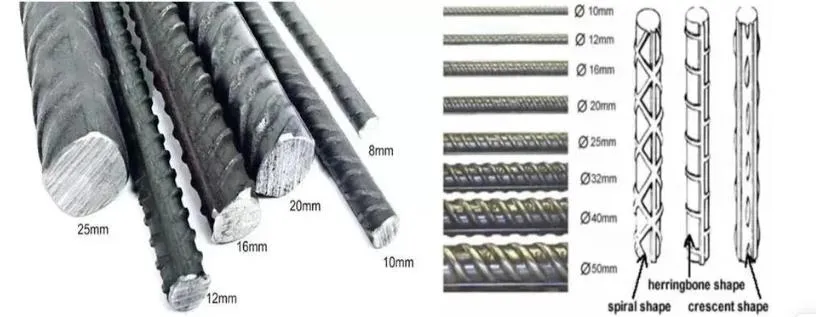 Reinforcement Steel Rebar HRB400 HRB500 Deformed Bar Iron Rods for Concrete Construction