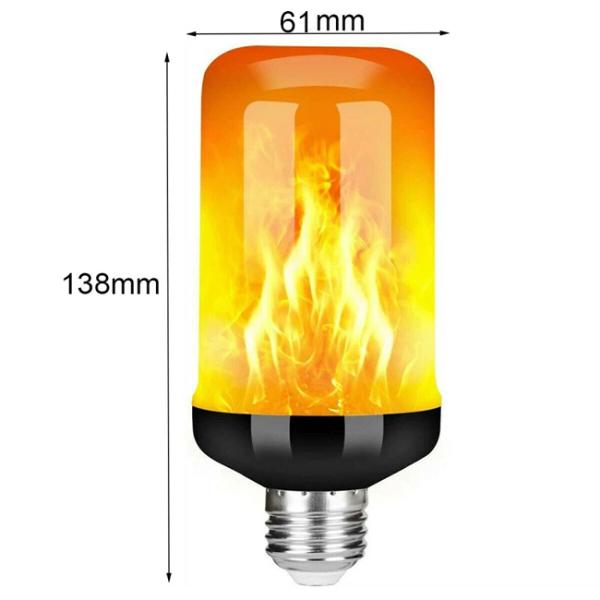 5W Flicker Flame Night Light Bulbs 1400K Effect Led Flame Bulb