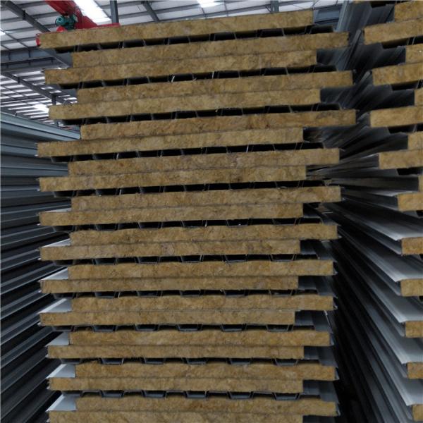Buy 960-50-0.376mm rock wool sandwich roof panels with A grade fire rating at wholesale prices