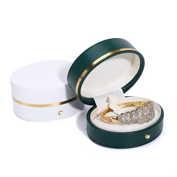 Buy Customizable Green PU Leather Travel Jewelry Organizer Ideal for Travel by Hanhong at wholesale prices