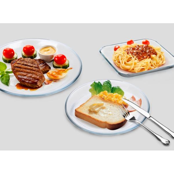 Heat Resistant Borosilicate Round Charger Plates For Micwave