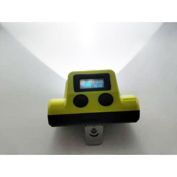 800mA Cordless Cap Lamp 18000lux 6.8Ah Panasonic Li Ion Battery OLED Screen Rechargeable Miner Headlight Silicone ABS