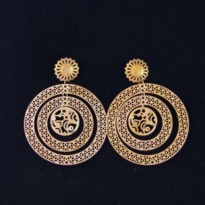 Fashion High Quality Ladies Women Girls Stainless Steel Earrings LEF147-3