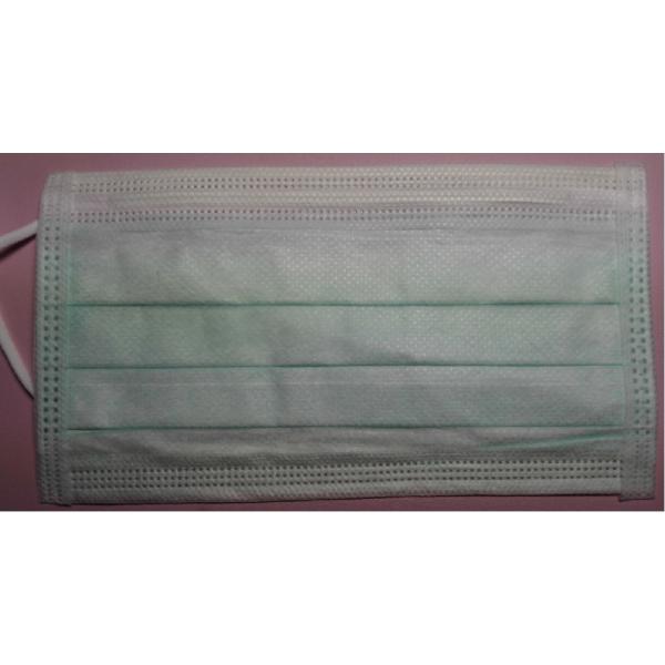 3 Ply Non Woven Disposable Earloop Face Mask Fluid Resistant 8 Gsm - 260 Gsm