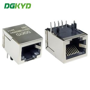 Quality RJ45 8P8C Without Light Strip Shielded Connector DGKYD59211188GWA1DB5 Ethernet Socket for sale