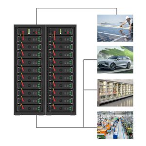 High Voltage 15kwh-750kwh Lithium Iron Battery Pack Lifepo4 51.2v 100Ah Rack