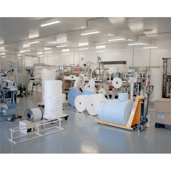 Customized Green Disposable Plastic Gowns 35gsm Disposable Barrier Gowns