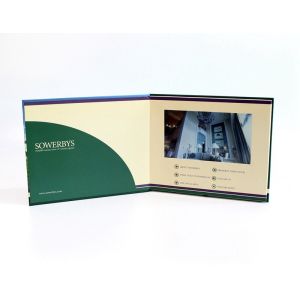 Advertising Promotion Digital LCD Video Brochure With Magnetic Switch