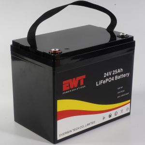 640Wh Out Power 24V Lithium Iron Phosphate Battery with 3C Discharging Rate and