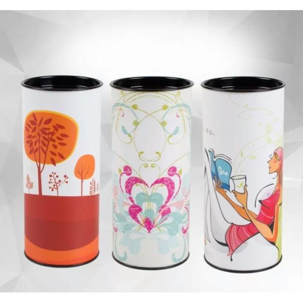 Customized Printing Cylinder Paper Tube Cardboard Packaging Boxes Round Paper