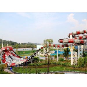 Thrilling Giant Water Snake Slide For Adult / Outdoor Play Equipment