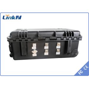 Quality Police 4-Channel IP65 COFDM Video Receiver with Battery &amp; Display AES256 Encryption Low Delay for sale