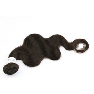 Double Weft 7A Hair Extensions Body Wave Natural Virgin Peruvian
