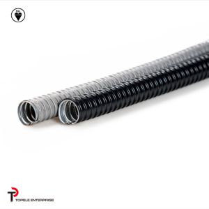 China Electrical Galvanized Steel PVC Flexible Conduit And Fittings Grey on sale