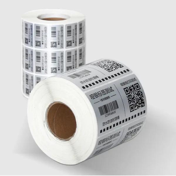 Buy Compact Silver PET Label Stickers for Food Name Bottle Office Accessory at wholesale prices