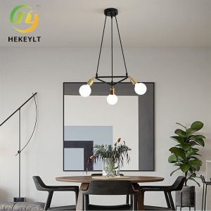 American Modern Simple Triangle Chandelier Living Room Restaurant Cafe Bar