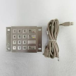 Quality ATM Payment Kiosk Pin Pad DES 3DES Stainless Steel Encrypted Metal With 16 Keys for sale