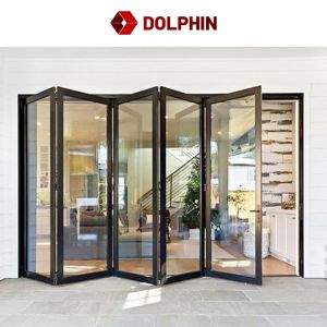 Horizontal Folding Window 6063 Aluminum Bi-Fold Window White Windows For Project